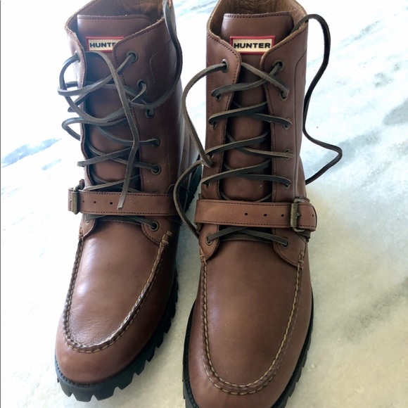 leather hunter boots